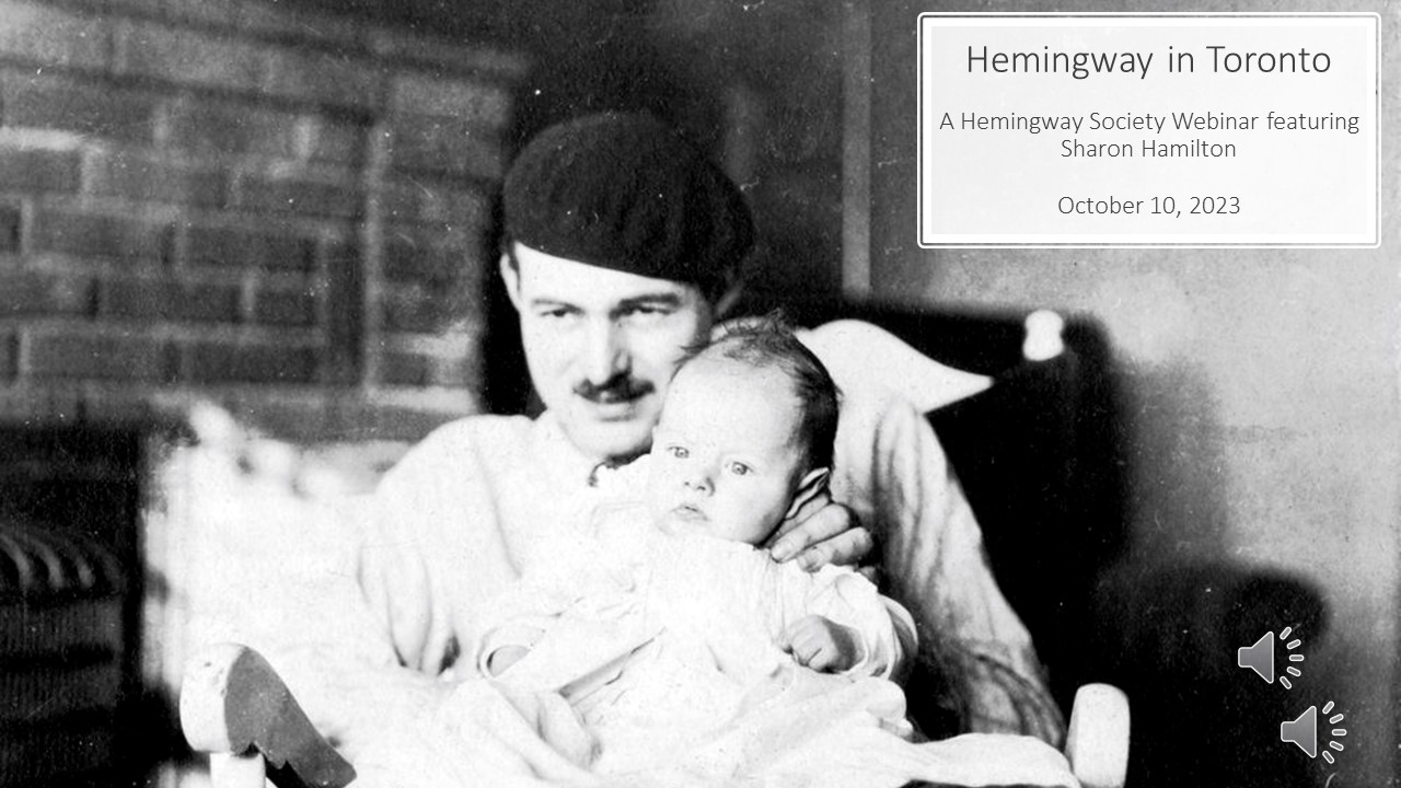 Hemingway Society inars & Virtual Parties The Hemingway Society